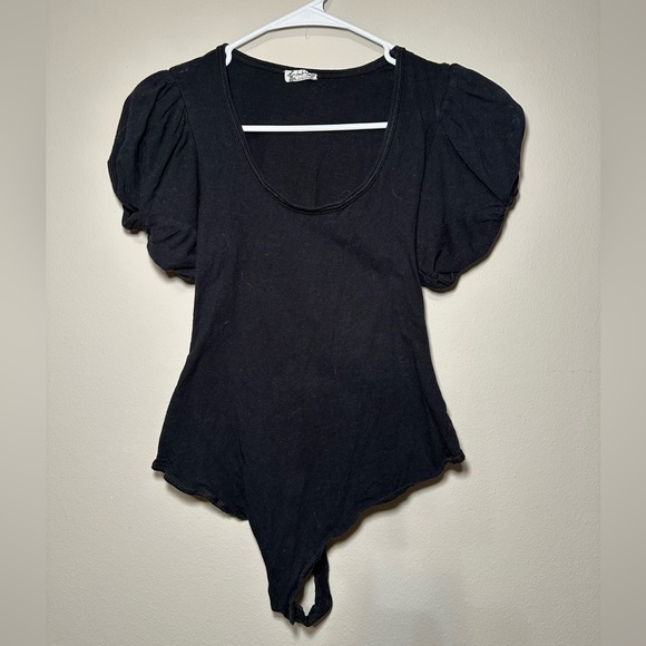 Free People Tops - Free People Puff Sleeve Bodysuit